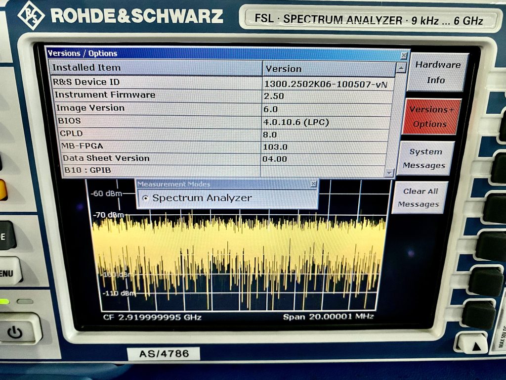 Rohde Schwarz Fsl Spectrum Analyzer Bridge Tronic Global