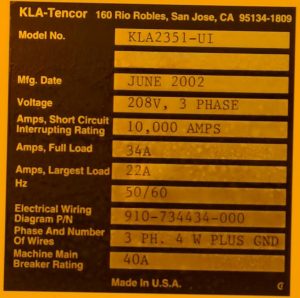 Buy KLA Tencor  KLA 2351 UI  Inspection System  74815