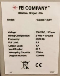 Buy FEI  Helios NanoLab 1200 HP  Full Wafer Dual Beam SEM FIB  75261