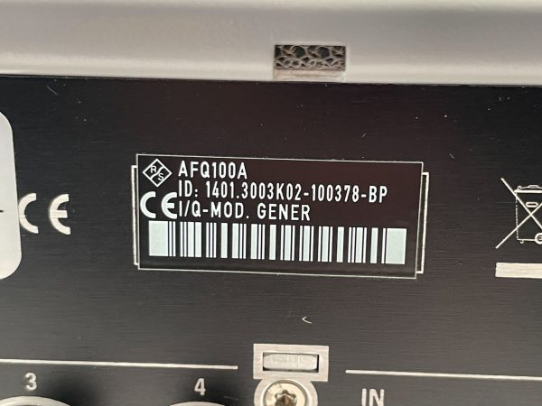 Rohde & Schwarz  AFQ 100 A  I/Q Modulation Generator  68885 Refurbished