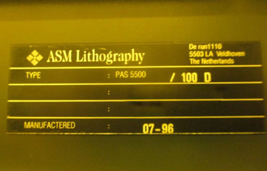 Check out ASML  PAS 5500 / 100 D  Stepper  74988