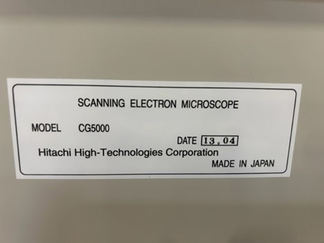 Check out Hitachi  CG 5000  CD SEM  75415