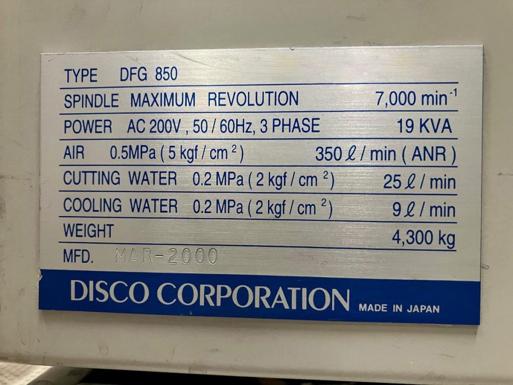 Disco  DFG 850  Grinder  75896 For Sale