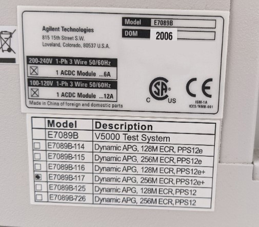 HP / Agilent / Verigy  V 5000  Test Station  76778 For Sale