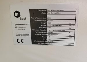 Besi  Fico Compact Line  Trim and Form Machine  76617 For Sale