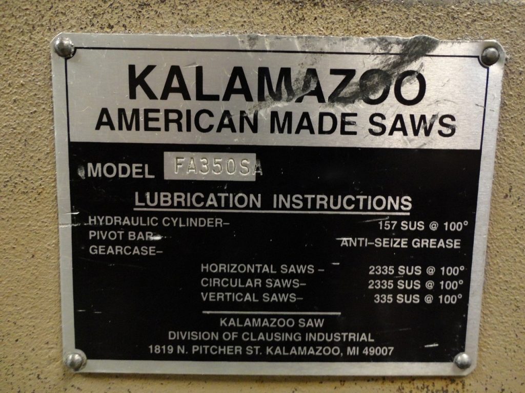 Buy Online Kalamazoo  FA 350 S  Cold Saw  79185