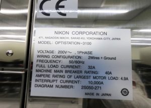 Nikon  Optistation 3100  Wafer Inspection System  79773 For Sale