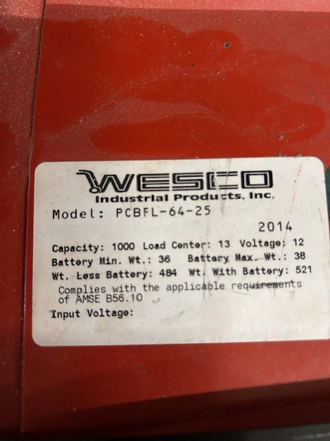 Wesco  PCBFL 64 25  Counter Balance  79906 For Sale