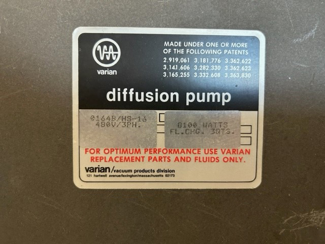 Buy Varian  HS 16  Diffusion Pump  84635